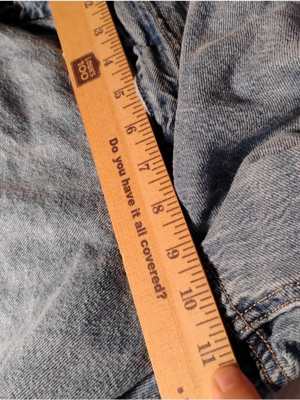 Aeropostale Womens Baggy Flare Jeans Retro Y2K 90s School 14 Short Medium Wash - Picture 10 of 11